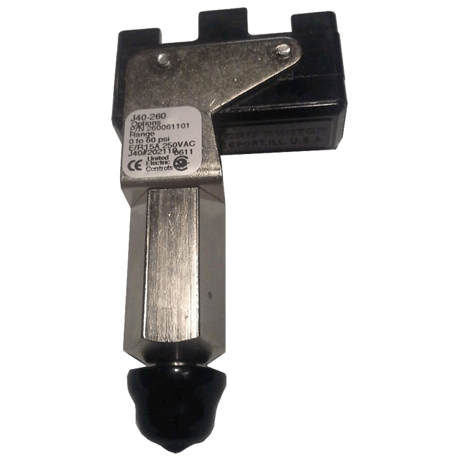 United Electric Pressure Switch, 40 Series Type J40 Models 256 to 274